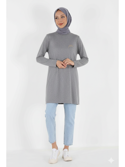 1451_nakışlı Basic Tunik