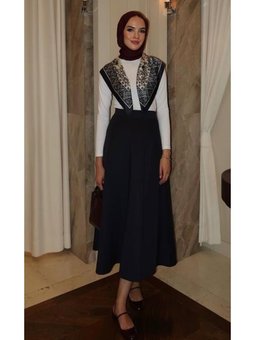 Çan Scuba Lacivert Etek