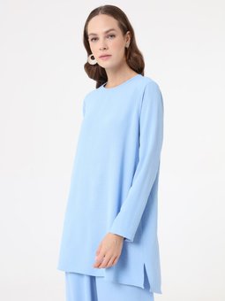 Aerobin Basic Tunik & Pantolon İkili Mavi Takım