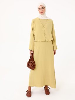 Aerobin Elbise & Tunik İkili Fistik Yesili Takımon