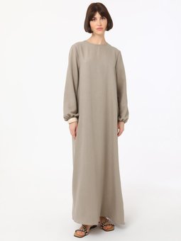 Yumuşak Tuşeli Vizon Elbise