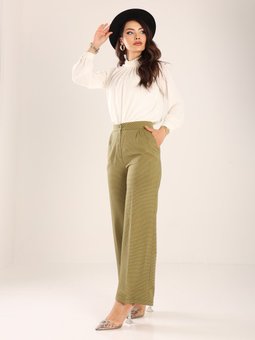 Kadın Palazzo Hardal Pantolon
