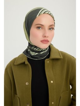 Gece Ve Gündüz Nefti Efilia Desenli 90x90 Cm Eşarp