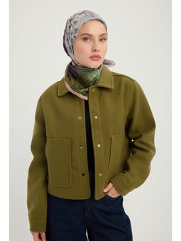 Sessiz Mevsimler Mor Efilia Desenli 90x90 Cm Eşarp