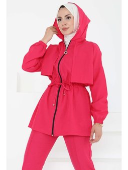 Önden Bağlamalı İkili Fusya Takım Fuşya