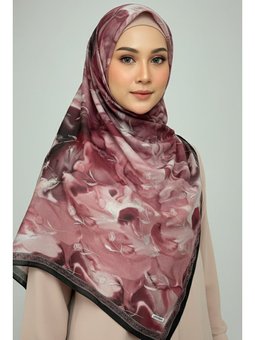 Soft Mist Serisi Pamuk Şal Bordo