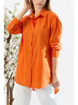 Tek Cepli Gömlek Oranj