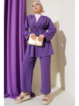 Bel Tünelli Ayrobin İkili Mor Takım