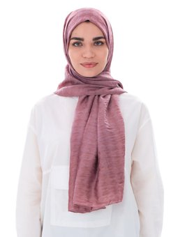 Baklava Desen Jakar Elegante Seri Viscon Ash Rose Şal Askısı İle Birlikte Kül Gülü