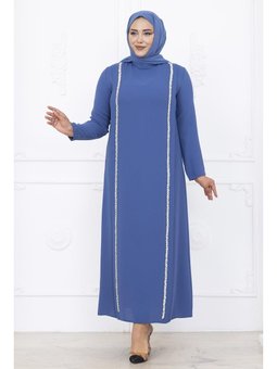 Yakut İndigo Abiye Elbise