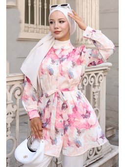 Desenli Gül Kurusu Gömlek