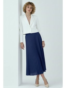 Piliseli Lacivert Etek