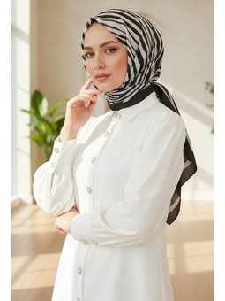 Alise Desenli Soft Bej Eşarp