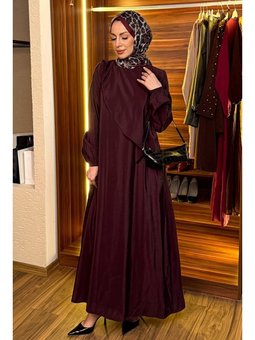 Sarev Bordo Elbise