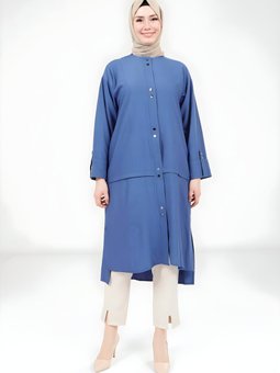 İndigo Giy Çık Çıtçıtlı Kap