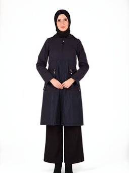 Lacivert Paraşüt Kumaş Giyçık Kap