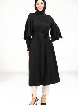 Siyah Giy Çık Yırtmaçlı Kol Kap