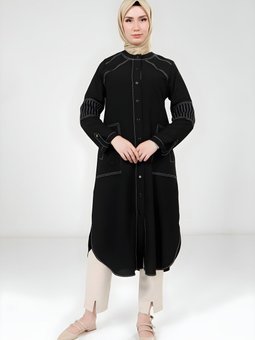 Siyah Spor Dikişli Giy Çık