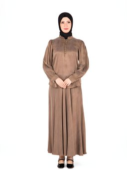 Vizon Etekli İkili Yakası Düğmeli Takım