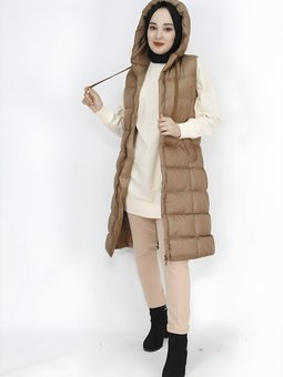 Camel Dolum Şişme Cepli Yelek