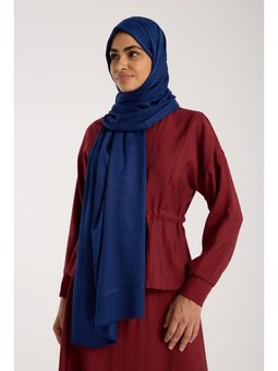 France Jakar Seri Askısı İle Birlikte 70x180 Cm Lacivert Şal