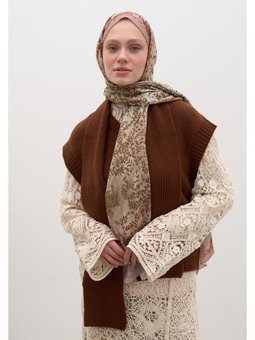Cerıse Desen Pudra Şal