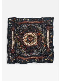 Dreamy Skıes Desen Floş Viskon Eşarp Ocean Mıst