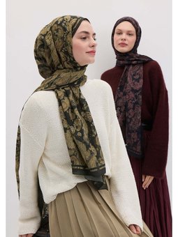 Freda Desen Yeşil Şal