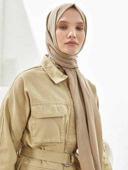 İnce Pamuk Vual Vizon Şal