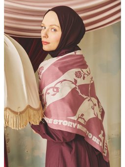 Love Reverıe Desen Floş Viskon Eşarp Dreamy Pınk