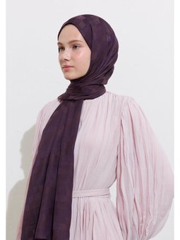 Nori İpeksi Jakar Mor Şal