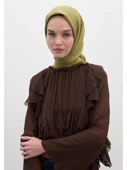 Pamuk Viskon Haki Eşarp