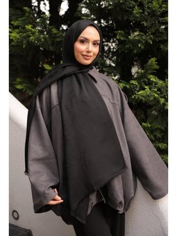 Siyah İpekhan Pamuk Jakarlı Şal
