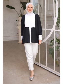 Siyah Piliseli Gömlek