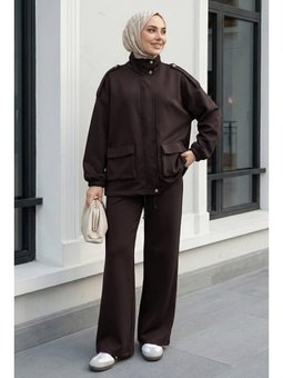 Hakim Yaka Cepli Acı Kahve Takım