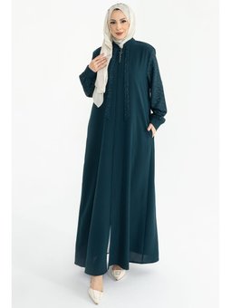 Efsun Taşlı Buhara Ferace Zümrüt Yeşili