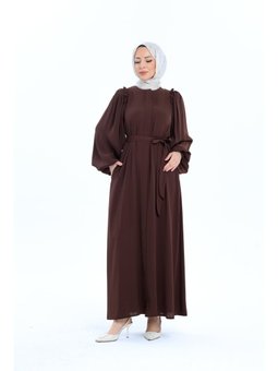 El Naz Abaya Kahverengi