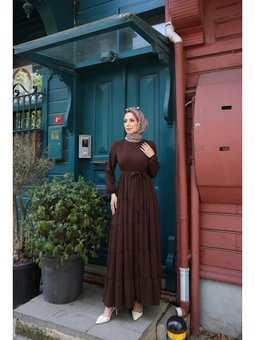 Katrel & Kahverengi Elbise