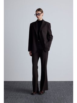 Flare Paça Klasik Acı Kahve Pantolon