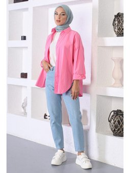 Taş Detaylı Açık Kot Pantolon