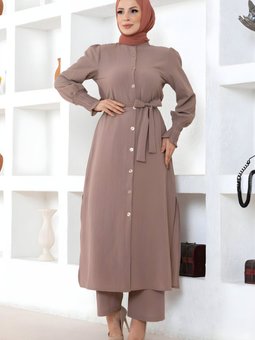 Vizon İkili Yırtmaç Detaylı Takım