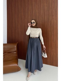 Antrasit Kemerli Etek