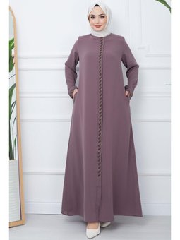 Gizem Taşlı Gül Kurusu Ferace