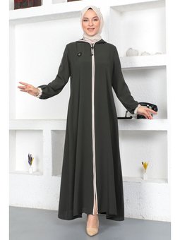 Kol Ucu Renkli Haki Ferace