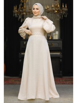 Boncuk Detaylı Bej 23301bej