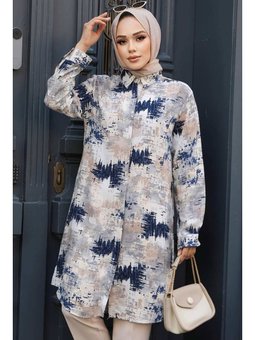Desenli Vizon Tunik 11677v