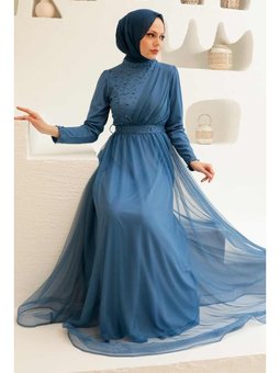 İnci Detaylı İndigo Mavisi 56641ım