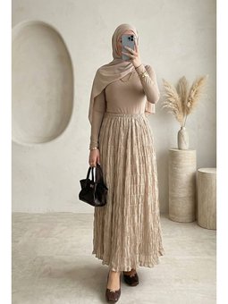 Astarlı Gipeli Modal Bej Etek