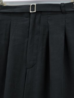 Beli Lastikli Kemer Detaylı Tensel Cupra Siyah Pantolon