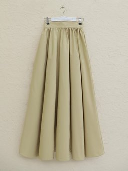 Cepli Pliseli Bondit Bej Etek